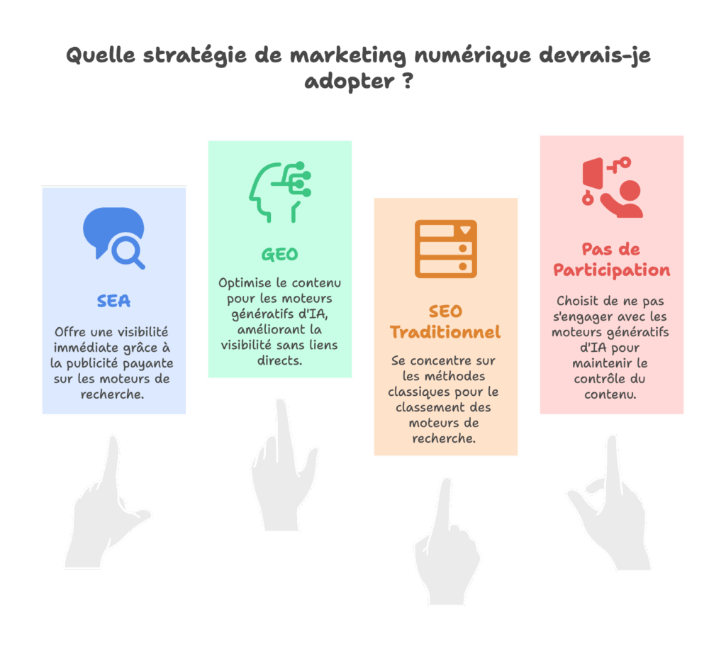 SEO SEA GEO ou pas de stratégie Marketing