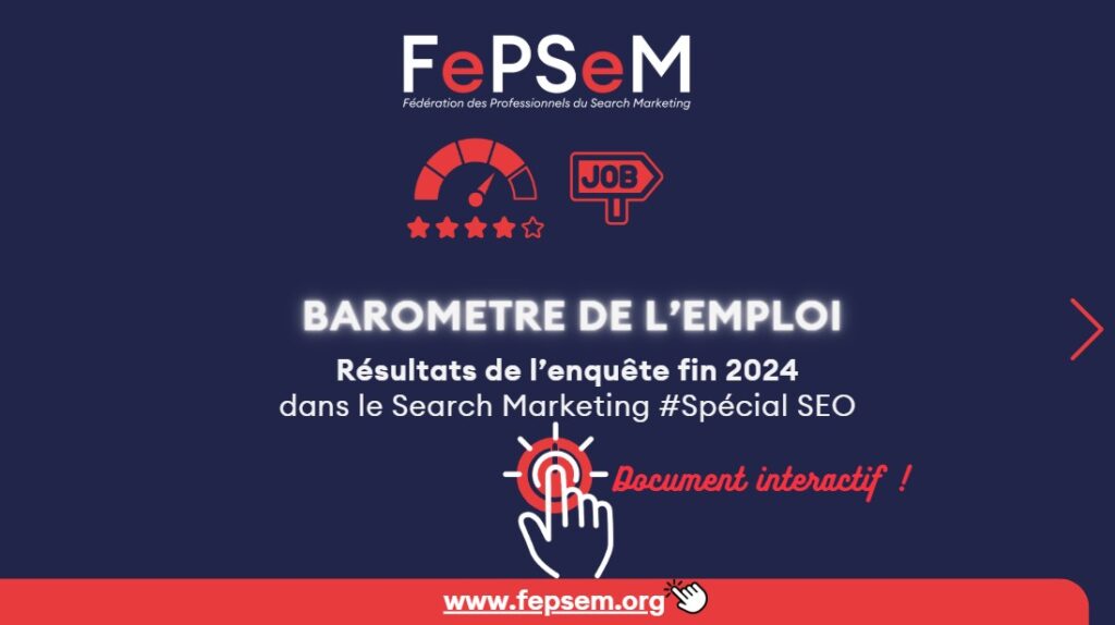 barometre de lemploi 2024 Search marketing FePSeM